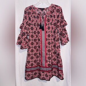 Simply Southern Ruffled Sleeves Dress with Tassels